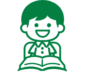 学習する児童のアイコン